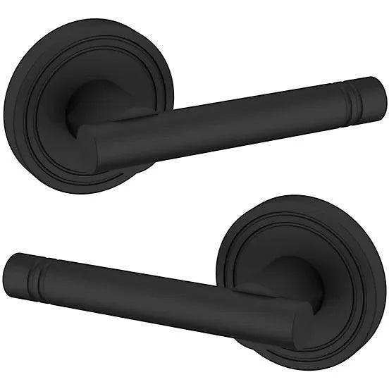 Baldwin Estate 5138 Full Dummy Lever with 5047 Rosette in Satin Black finish