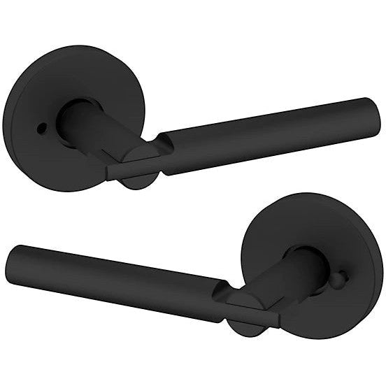 Baldwin Estate 5161 Privacy Lever with 5046 Rosette in Satin Black finish