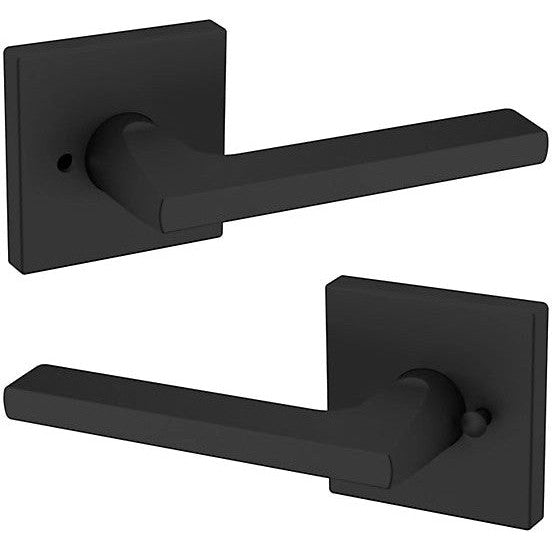 Baldwin Estate 5162 Privacy Lever with R017 Rosette in Satin Black finish