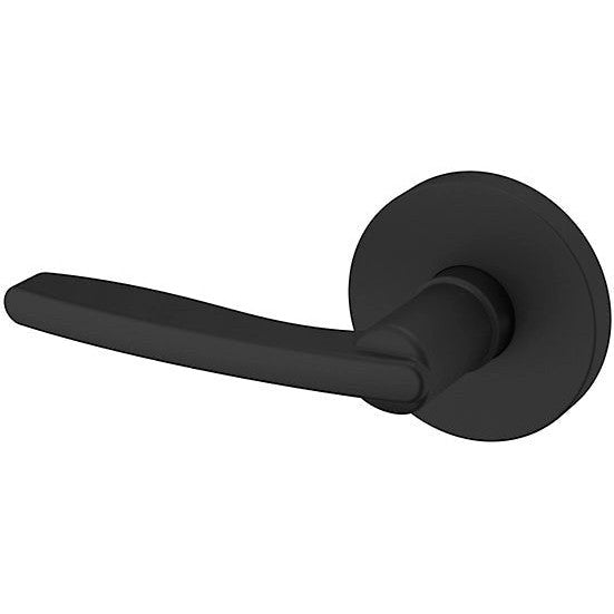 Baldwin Estate 5164 Left Handed Half Dummy Lever with 5046 Rosette in Satin Black finish