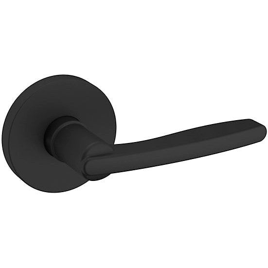 Baldwin Estate 5164 Right Handed Half Dummy Lever with 5046 Rosette in Satin Black finish