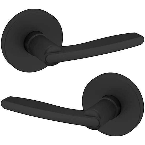 Baldwin Estate 5164 Full Dummy Lever with 5046 Rosette in Satin Black finish