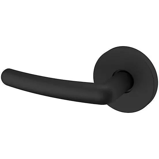 Baldwin Estate 5165 Left Handed Half Dummy Lever with 5046 Rosette in Satin Black finish