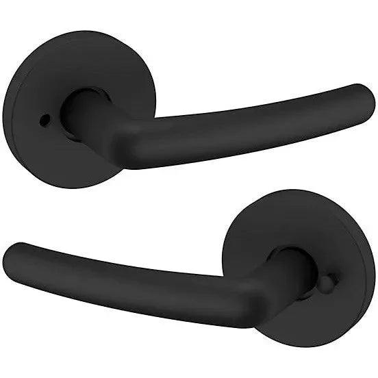 Baldwin Estate 5165 Privacy Lever with 5046 Rosette in Satin Black finish