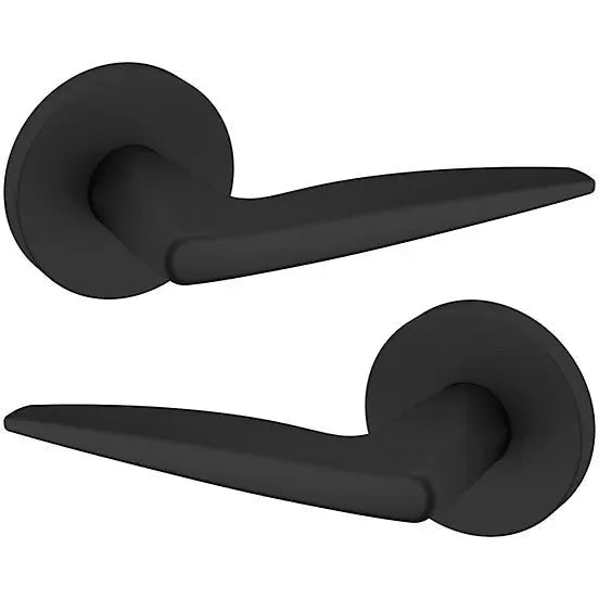 Baldwin Estate 5166 Full Dummy Lever with 5046 Rosette in Satin Black finish