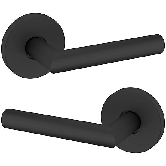 Baldwin Estate 5173 Full Dummy Lever with 5046 Rosette in Satin Black finish