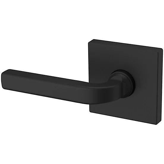 Baldwin Estate 5190 Left Handed Half Dummy Lever with R017 Rosette in Satin Black finish