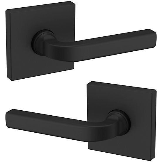 Baldwin Estate 5190 Full Dummy Lever with R017 Rosette in Satin Black finish