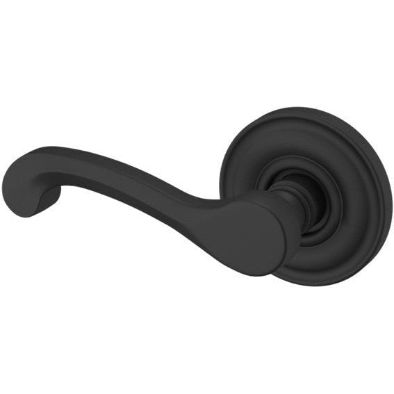 Baldwin Estate 5445V Left Handed Half Dummy Lever with 5048 Rosette in Satin Black finish