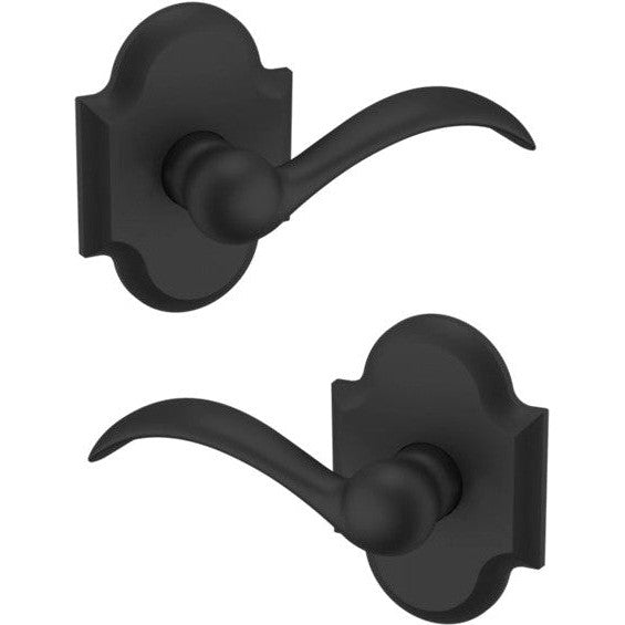 Baldwin Estate 5452V Full Dummy Lever with R030 Rosette in Satin Black finish
