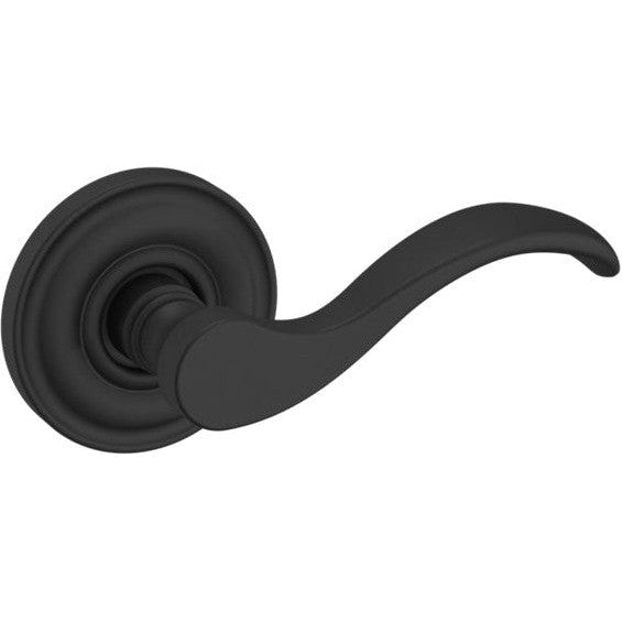 Baldwin Estate 5455V Right Handed Half Dummy Lever with 5048 Rosette in Satin Black finish