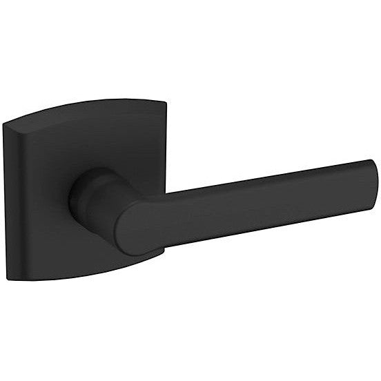 Baldwin Estate 5485V Right Handed Half Dummy Lever with R026 Rosette in Satin Black finish