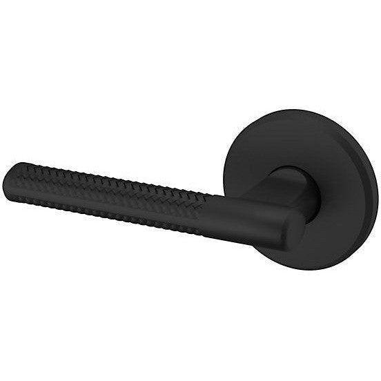 Baldwin Estate L015 Left Handed Half Dummy Lever with R016 Rosette in Satin Black finish