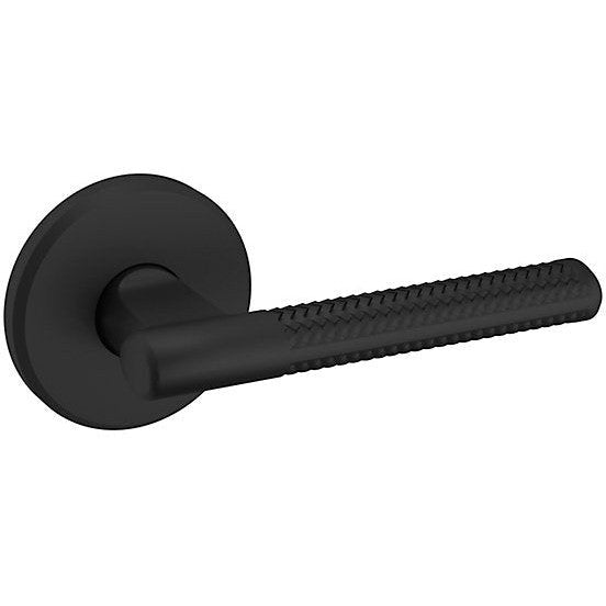 Baldwin Estate L015 Right Handed Half Dummy Lever with R016 Rosette in Satin Black finish