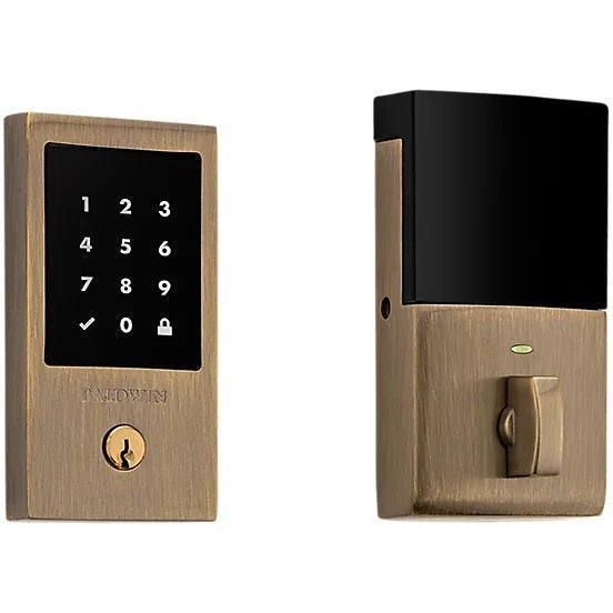 Baldwin Estate Minneapolis Touchscreen Standalone Deadbolt in Satin Brass Black finish