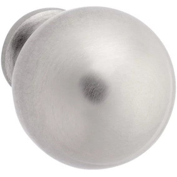 Baldwin Estate Spherical Knob 1" in Satin Nickel finish