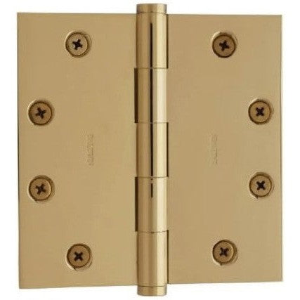 Baldwin Estate 1045 4.5" Square Corner Hinge in Unlacquered Brass finish