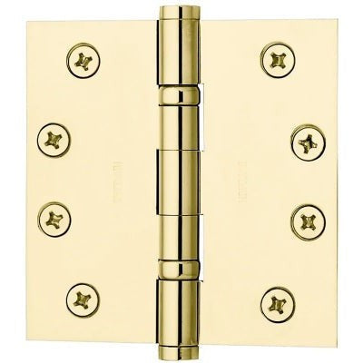 Baldwin Estate 1046 4.5" Ball Bearing Hinge in Unlacquered Brass finish