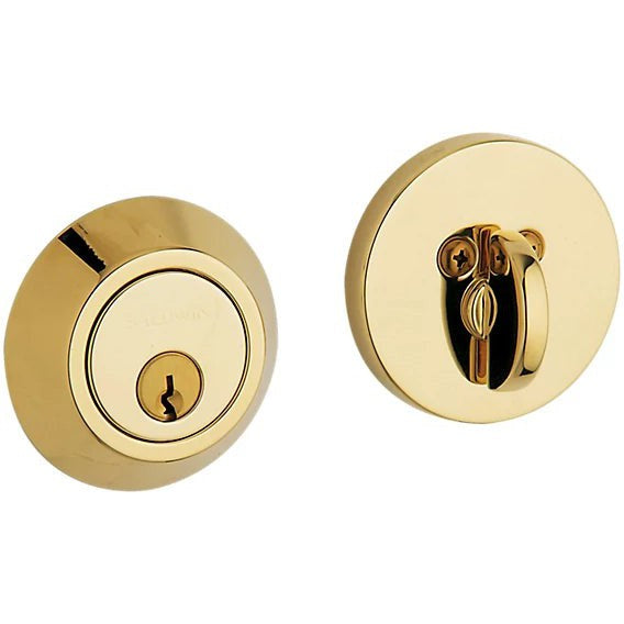 Baldwin Estate 8241 Contemporary Deadbolt in Unlacquered Brass finish