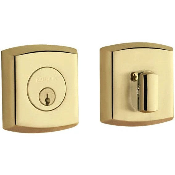 Baldwin Estate 8285 Soho Deadbolt in Unlacquered Brass finish