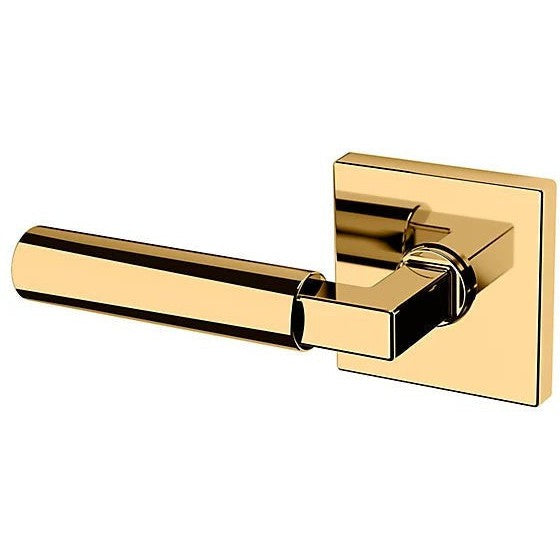 Baldwin Estate L029 Gramercy Left Handed Half Dummy Lever with R017 Rosette in Unlacquered Brass finish