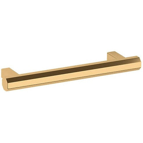 Baldwin Estate Octagonal Pull 4" in Unlacquered Brass finish
