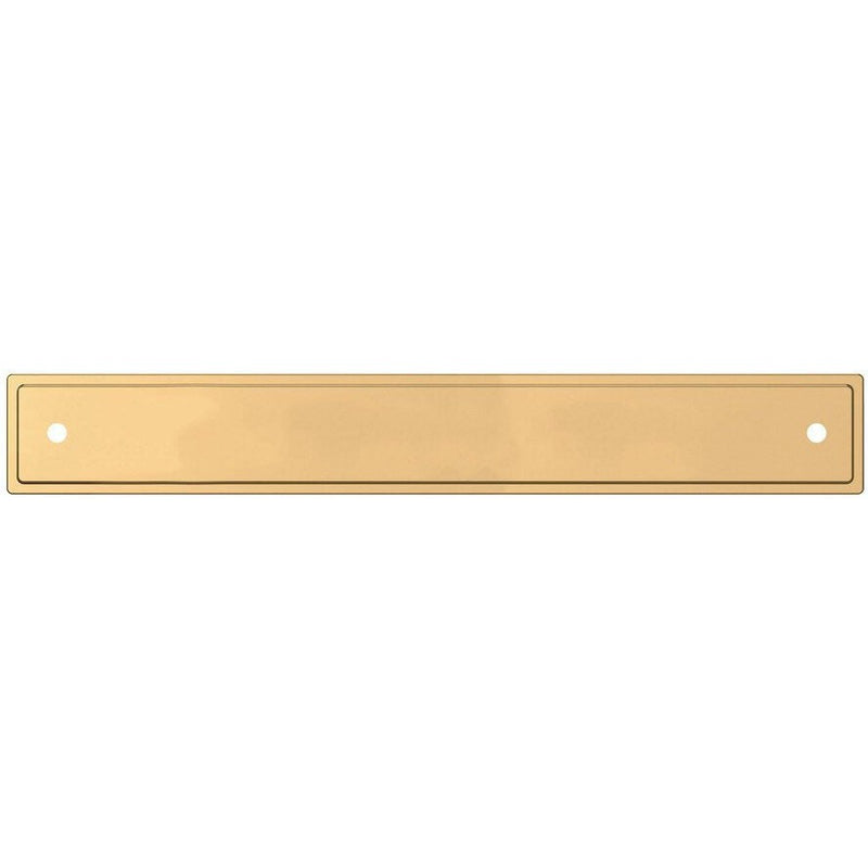 Baldwin Estate Transitional Back Plate 6" in Unlacquered Brass finish