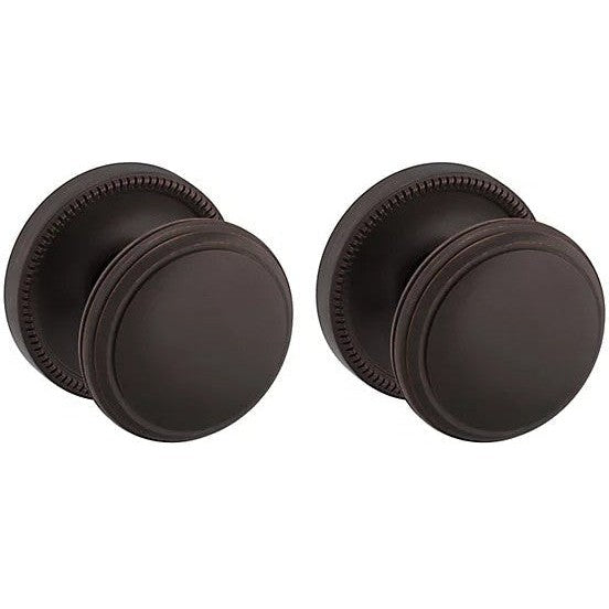 Baldwin Estate 5069 Full Dummy Knob with 5076 Rosette in Venetian Bronze finish