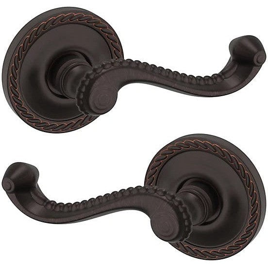 Baldwin Estate 5104 Passage Lever with 5004 Rosette in Venetian Bronze finish