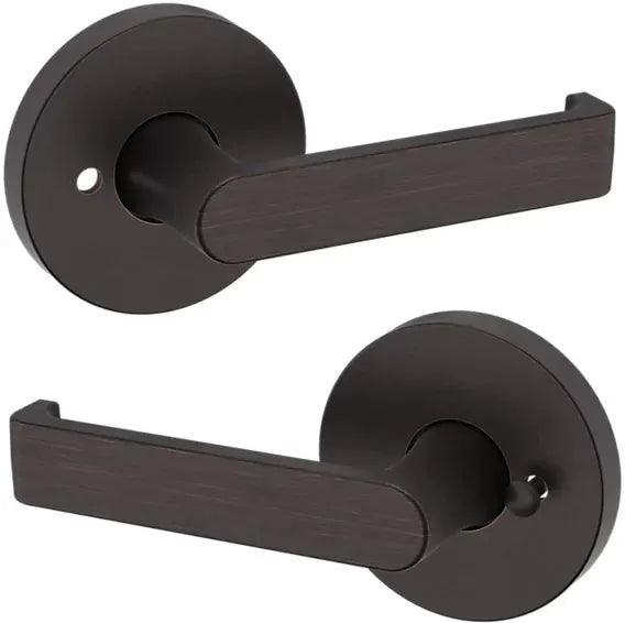 Baldwin Estate 5105 Privacy Lever with 5046 Rosette in Venetian Bronze finish