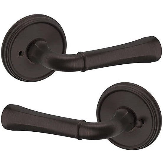 Baldwin Estate 5113 Privacy Lever with 5078 Rosette in Venetian Bronze finish