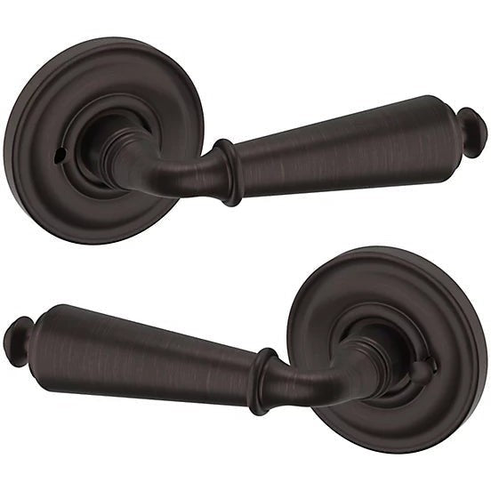 Baldwin Estate 5125 Privacy Lever with 5048 Rosette in Venetian Bronze finish