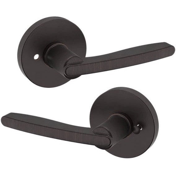 Baldwin Estate 5164 Privacy Lever with 5046 Rosette in Venetian Bronze finish