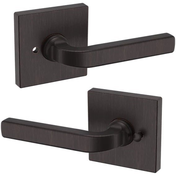 Baldwin Estate 5190 Privacy Lever with R017 Rosette in Venetian Bronze finish