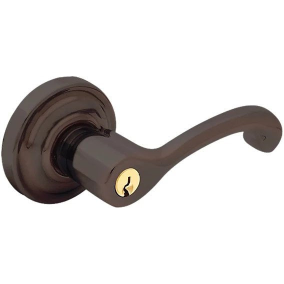 Baldwin Estate 5245 Keyed Classic Right Handed Lever with Classic Rosette in Venetian Bronze finish