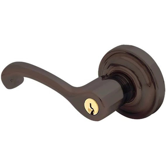 Baldwin Estate 5245 Keyed Classic Left Handed Lever with Classic Rosette in Venetian Bronze finish