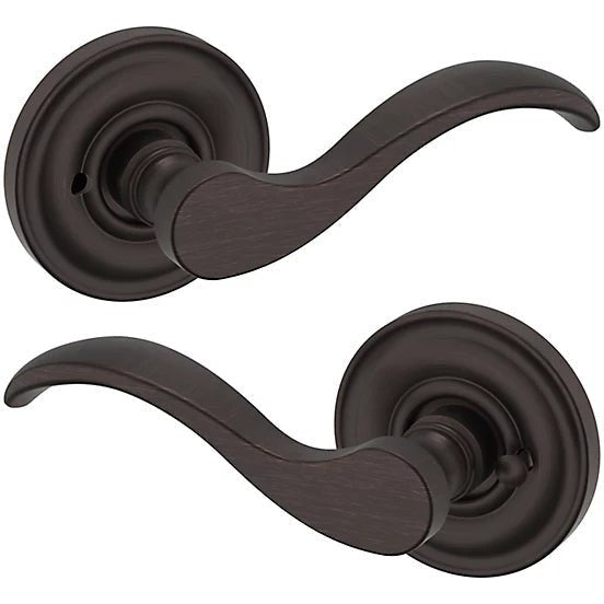 Baldwin Estate 5455V Privacy Lever with 5048 Rosette in Venetian Bronze finish