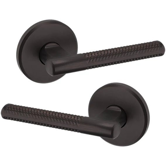 Baldwin Estate L015 Full Dummy Lever with R016 Rosette in Venetian Bronze finish