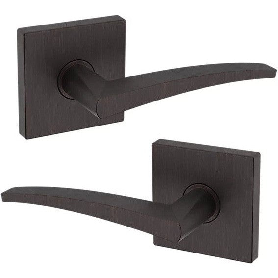 Baldwin Estate L022 Passage Lever with R017 Rosette in Venetian Bronze finish