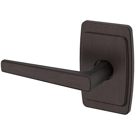 Baldwin Estate L024 Left Handed Half Dummy Lever with R046 Rosette in Venetian Bronze finish