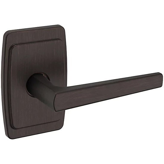 Baldwin Estate L024 Right Handed Half Dummy Lever with R046 Rosette in Venetian Bronze finish