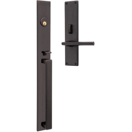 Baldwin Estate Minneapolis 20" Entrance Handleset Trim with Interior 5162 Lever in Venetian Bronze finish