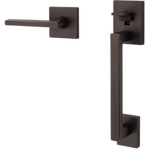 Baldwin Estate Minneapolis Lower Half Handleset with Interior 5162 Lever in Venetian Bronze finish