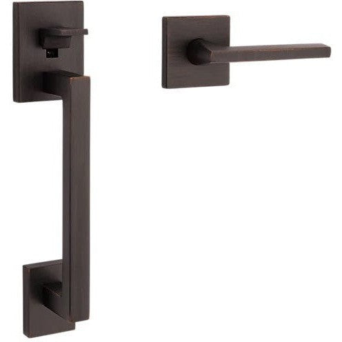 Baldwin Estate Minneapolis Lower Half Handleset with Interior 5162 Lever in Venetian Bronze finish