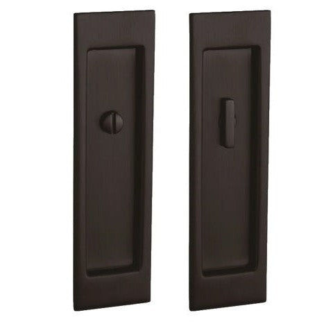 Baldwin Estate Santa Monica Privacy Large Pocket Door Set in Venetian Bronze finish