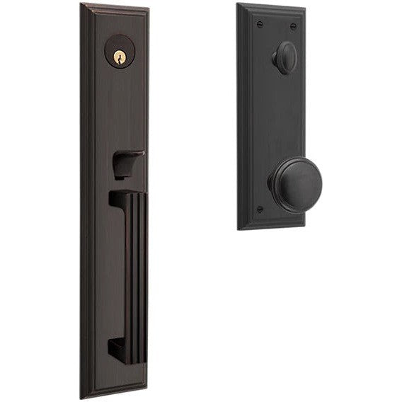 Baldwin Estate Tremont Single Cylinder Full Escutcheon Handleset with 5069 Knob in Venetian Bronze finish