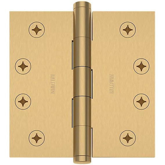 Baldwin Estate 1040 4" Square Corner Hinge in Vintage Brass finish