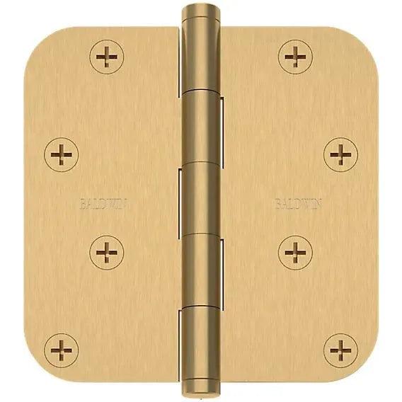Baldwin Estate 1140 5/8" Radius Corner Hinge in Vintage Brass finish