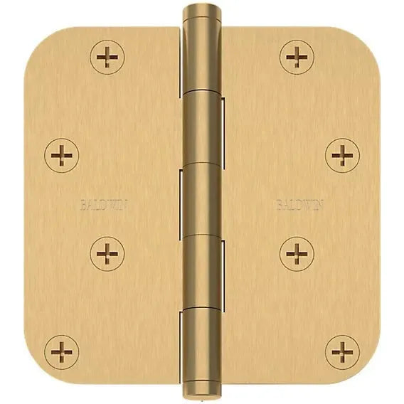 Baldwin Estate 1140 5/8" Radius Corner Hinge in Vintage Brass finish