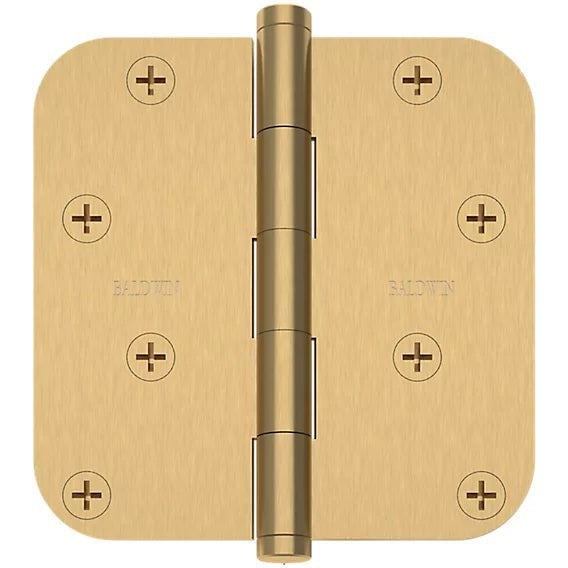 Baldwin Estate 1140 5/8" Radius Corner Hinge in Vintage Brass finish